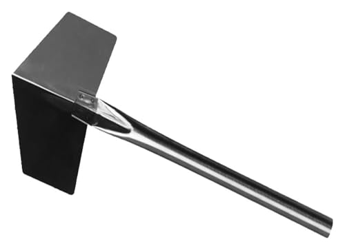 Paleta para cemento, Llana de acero inoxidable for esquinas paneles yeso, masilla for paredes, alisado barro, herramientas construcción for interiores y exteriores(Positive Angle,L)