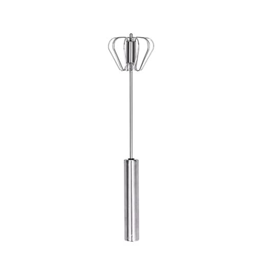 batidora giratoria,Batidor de huevos, batidora manual, batidora de bola de acero inoxidable, batidora manual para cocinar en la cocina, revolver, batir, batir[14in], Batidor de huevos Batidor Ba