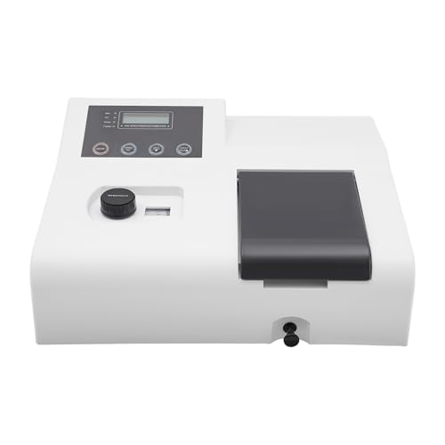 Visible Spectrophotometer, LCD Wave Spectrophotometer, Portable Spectrophotometer 721 350-1020nm Wavelength with Automatic Light Gate and Wavelength Adjustment Knob, Laboratory Analytical Equipment