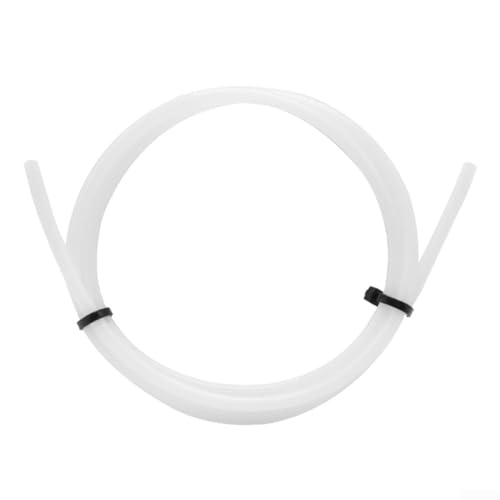 Tubo de alimentación consumible de PTFE de 1 m/2 m, flexible, resistente a altas temperaturas, compatible con filamento de 1,75 mm para accesorios de impresora 3D (blanco-1 m) ⭐