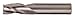 CLEVELAND Cor Rad End Mill,1/8",Carb,0.0100" rad C81662