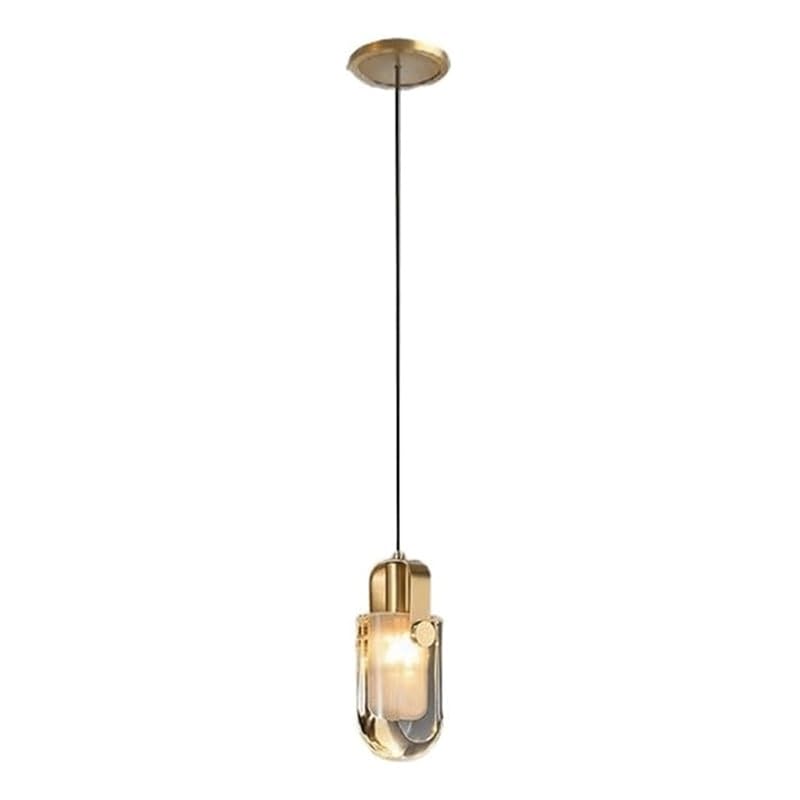Lampe Suspendue en Cristal E14 LNNSHX, Petit Plafonnier Chic de 3,9 Pouces