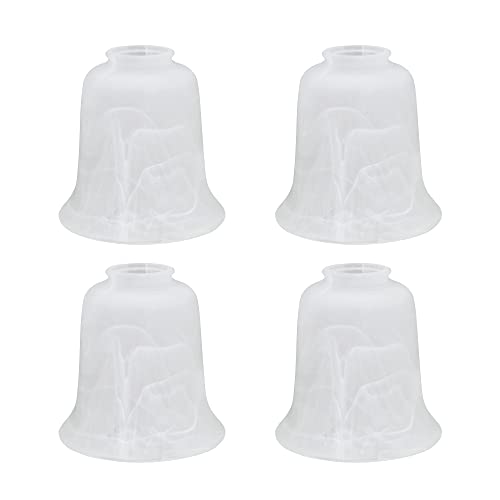 Image of Aspen Creative Aspen Creative 23024-4 Transitional Style Replacement Glass Shade, Alabaster