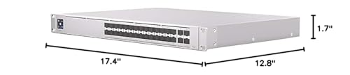Image of UBIQUITI UniF Aggregation Switch Pro, 28-Port 10G SFP+ & 4-Port 25G SFP28 Ports, Layer 3 Switch, 760Gbps Switching Capacity