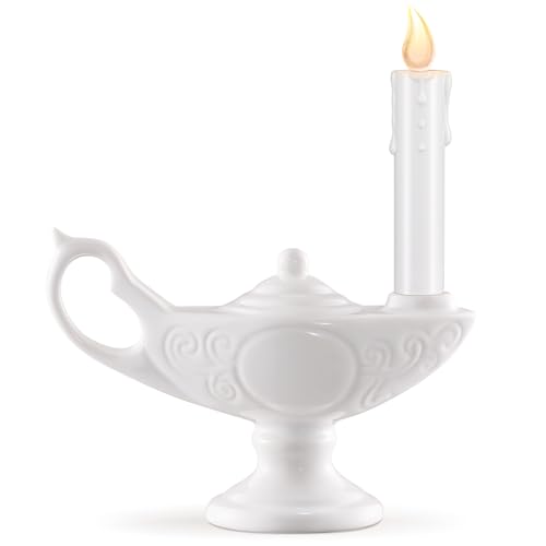 Teenyyou 1 Pc Nurse Graduation Lamp Nursing Lamp for Pinning Ceremony Battery Powered Nightingale Lamps Nurse Week Gift LED Candle (Batteries Not Included) (Full White Small)