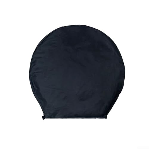 Paquete de 4 fundas para neumáticos para camión, SUV, remolque, caravana, con cuatro capas de fibra de carbono con revestimiento impermeable y resistente a los rayos UV, ajuste de cordón elástico de