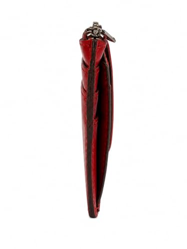Image of Patricia Nash Leather Cassis ID Card Case Wallet, Lava Red