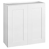Design House 561746 Brookings Unassembled Shaker Tall Wall Kitchen Cabinet 30x30x12, White