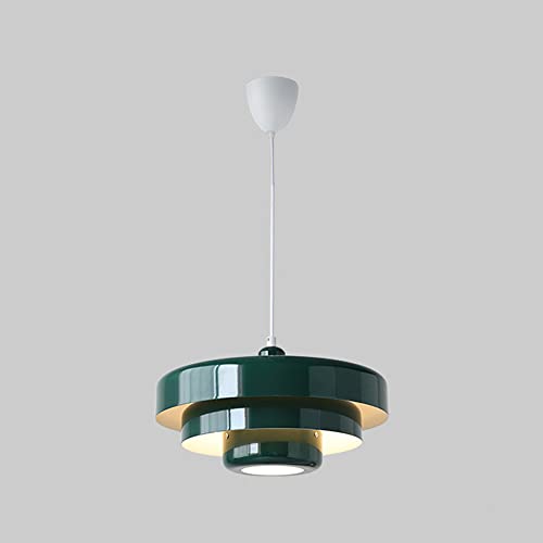 Lampe pendante LED en métal forgé vert orange blanc pour une ambiance douce