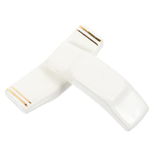 UTHCLO 2Pcs Ceramic Chopstick Rest Porcelain Organizer for Dining Table Fadeless and Washable Design for Home and Restaurant Use