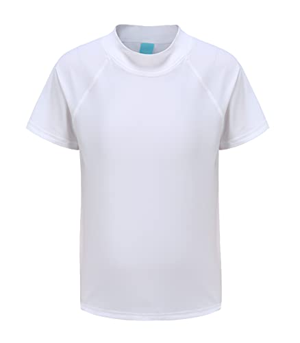 Image of HowJoJo Boys Short Sleeve Rash Guard Shirts Swim Shirt UPF 50+