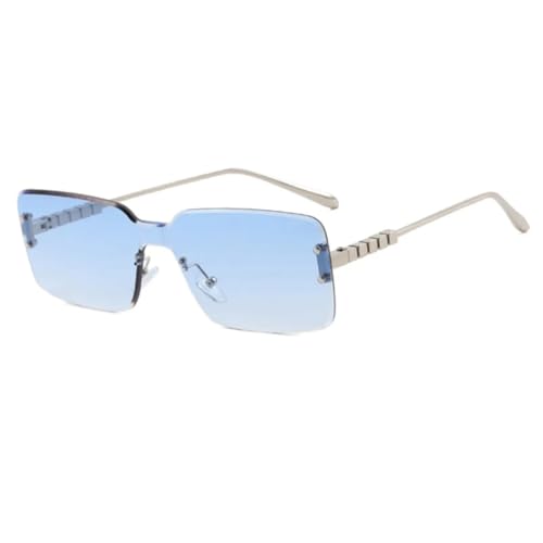 Lunettes de soleil rectangulaires sans monture pour éviter la fatigue oculaire
