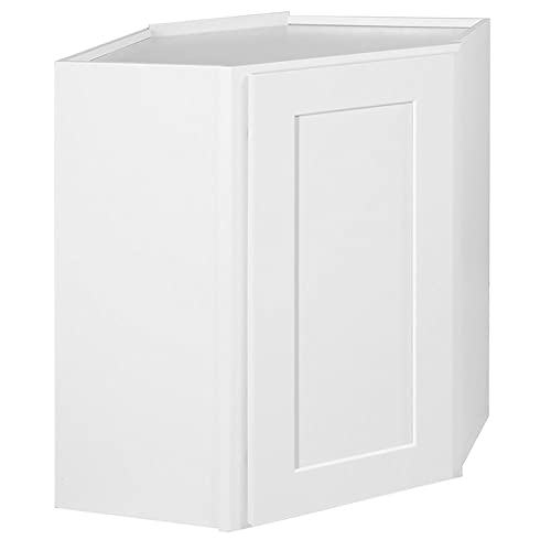 Image of Design House Brookings Kitchen Corner Wall Cabinet, 24 inch, White