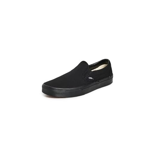 Vans Classic Slip-On Canvas, Sneaker a Collo Basso Unisex – Adulto, Nero (Black Shoe Black Sole), 40.5 EU (7 UK)