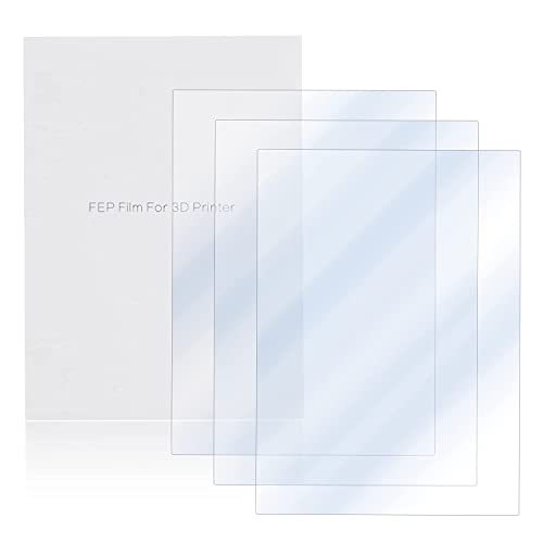 Image of TESSERACT FEP Transparent Release Film Sheet for MSLA UV Photocuring LCD 3D Printer I ANYCUBIC Photon M3 Plus, Mono X, Sonic Mega 8K, Elegoo Jupiter, Saturn 2 SLA DLP Printer (Qty 1, 380x260x0.15mm)