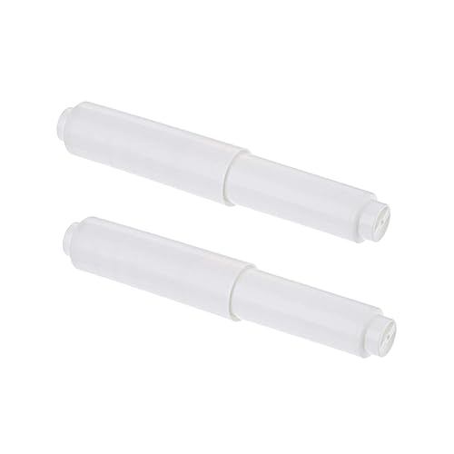 DOITOOL 6er-Pack Weißer Toilettenpapierhalter Für Das Badezimmer Einfacher Ersatz-taschentuchspender Für Das Badezimmer Flexibler Papierrollenhalter Spindel