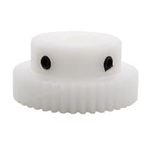 GTPBAO 1pcs 1 Module 18T Plastic Spur Gear with Step 1M 18 Teeth Straight Teeth Gear 5mm 6mm 8mm 10mm Bore Pinion Driver Gear Steering Hardware10mm bore