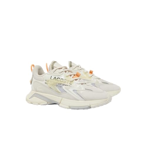 Lacoste Women's L003 Neo Tech Sneaker, Off White/Off White, 10