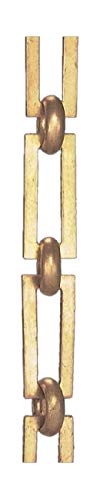 Image of B&P Lamp Solid Brass Rectangular-Shape Chain, Ft.