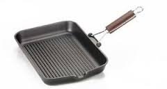 GRILL BISTECCHIERA CM. 25X35 MANICO PIEGHEVOLE