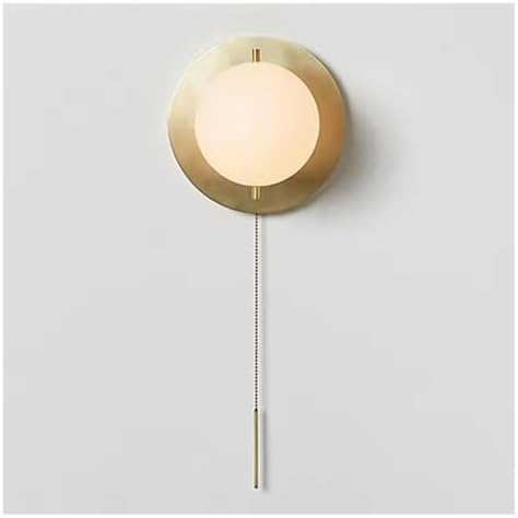 Nordic Post-Modern Minimalist Brass Wall Light – 15cm Ball Design for Living Room & Corridor, Stylish Personality Decor, Elegant Lighting Fixture