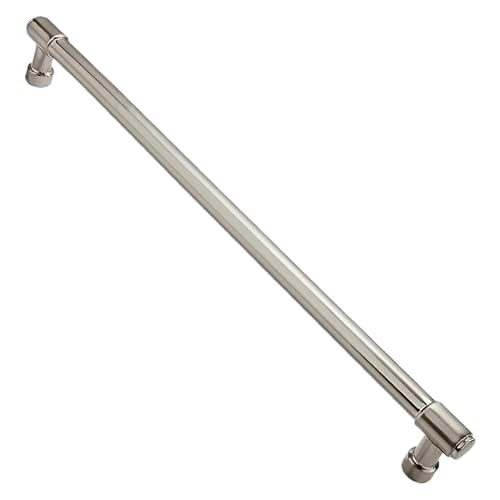 Solid Heavy Duty Jasper Pull 1-Pack Brushed Satin Nickel Appliance Pulls 18 Inch Cabinet Pulls Extra Long Kitchen Cabinet Handles Cabinet Hardware Kitchen Handles for Drawer Cupboard Handles