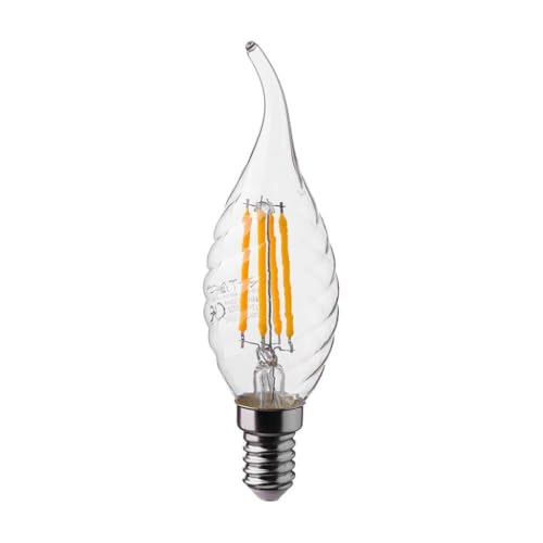 Vt-1995 4W Twist Candle Flame Filament Bulb Colorcode:4000K E14