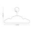 100 pcs White Baby Nursery Closet Hangers,Non-Slip Laundry Infant Pant Hanger for Newborn Clothes,Ultra-Thin Child Coat Hanger for Girl Boy Toddler Kids