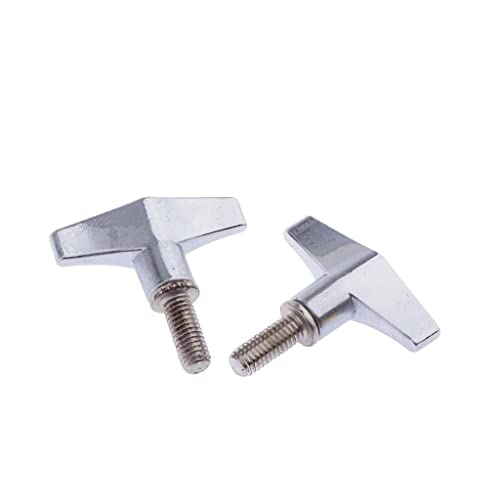 2 Tornillos para Hi-Hat Clutch de Batería Zinc miniatura 6