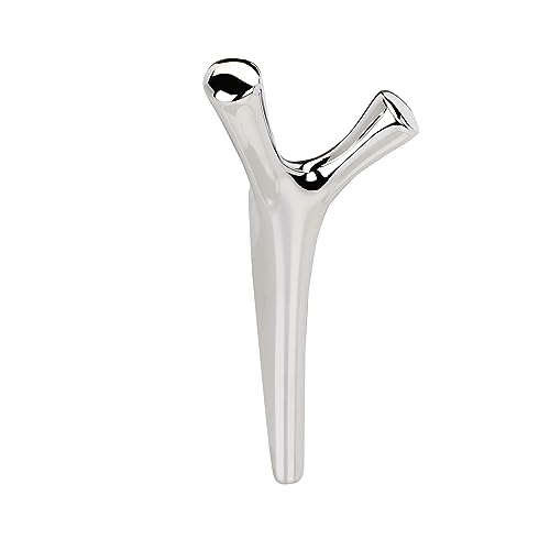 Amerock Kodiak Double Prong Polished Nickel Wall-Mounted Hook by Amerock - Used condition - US$32.29