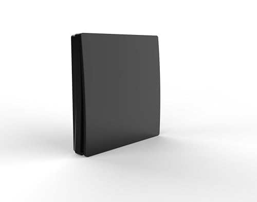 EVOGES Firefly Kinetic RF Light Switch - 1/2/3 Gang Wireless | No Battery Required | Touch Panel | Smart Home Automation | IP65 Indoor and Outside Use (1 Gang Switch, Black)