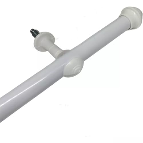 Kit Varão Simples 3 Metros 19mm Fino Para Cortina Com Conjunto de Instalação
