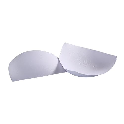 Photo de Jade Face - Inserts de bonnets de soutien-gorge enrouleurs pour maillot de bain, haut de sport, inserts amovibles pour rehausseurs de poitrine pour femme, gadget mascara (blanc, taille unique)