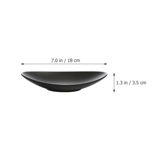 Platos Sushi Operitacx Melamina 2 piezas negro miniatura 2