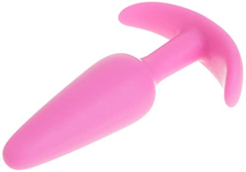 Doc Johnson Mood - Naughty 1 - Silicone Anal Plug - Medium - 3.9 In. Long And 1 In. Wide - Tapered Base For Comfort Between The Cheeks - Medium - Pink #TOP2