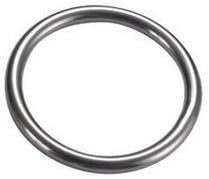 Stainless Steel Round Welded Metal O Ring 1/4" x1-5/8 Silver,Generic