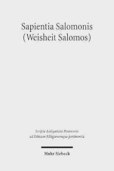 Hardcover Sapientia Salomonis (Weisheit Salomos) [German] Book