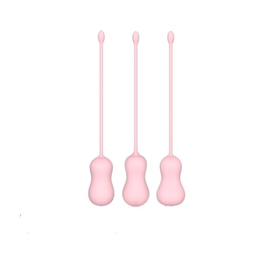 Set of 3 Pink Silicone Kegel Weights – Pelvic Floor Strengthening Kit for Women – Comfortable & Discreet Design – Beginner to Advanced cs6211