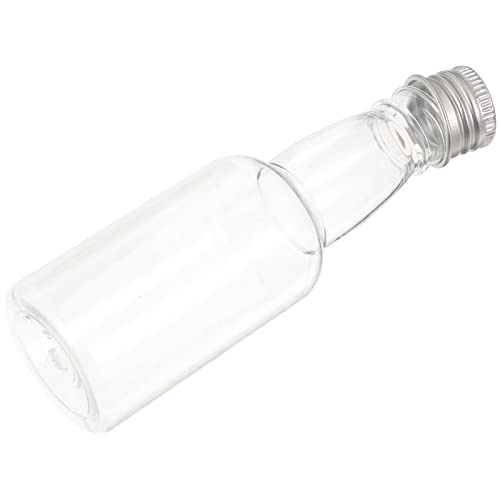 Petites bouteilles à jus 50ml en verre transparent avec bouchon aluminium x50 - 2