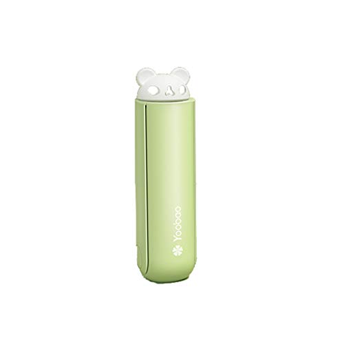 Éventail électrique portable USB pliable compact bicolore rose vert