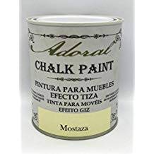 Adoral - Chalk Paint Pintura para muebles Efecto Tiza 125 ml Mostaza