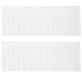 LUOZZY 20 Pcs Self-Adhesive Index Card Pockets Card Holders for Organizing Warehouse Label Pockets (