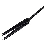 horquilla bici carretera disco 【Horquilla de carbono】Horquilla de fibra de carbono, absorbe las vibraciones de la carretera mucho mejor que una horquilla de aluminio, alta resistencia, alta tenacidad.