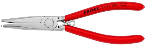 KNIPEX Polsterklammerzange spiegelpoliert mit Kunststoff überzogen 180 mm, 91 91 180