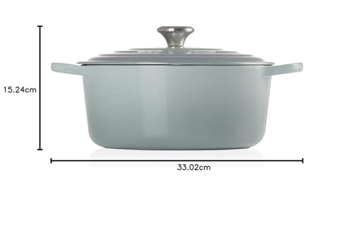Image of Le Creuset Enameled Cast Iron Round Dutch Oven, 7.25 qt., Sea Salt