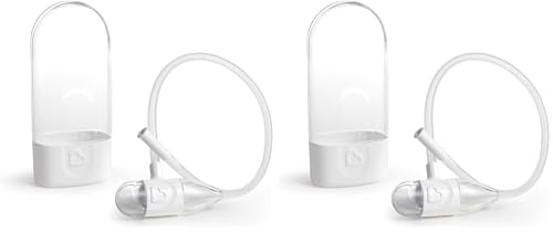Image of Munchkin Clear Nose Baby Nasal Aspirator, White, 5 Piece Set (Pack of 2)