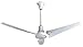 VES Industrial Grade Garage Ceiling Fan forward/reverse with 18-inch Downrod for Indoor or Outdoor (60 Inch Moisture Resistant, White)