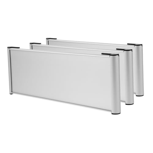 Porte-plaque nominative de bureau design alu double face 12x30cm