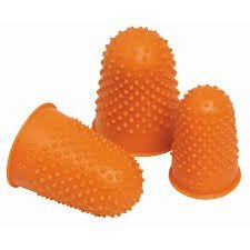 Quality Thimblettes Rubber Thimblette Orange Size 3 22mm Finger Cone Thimble