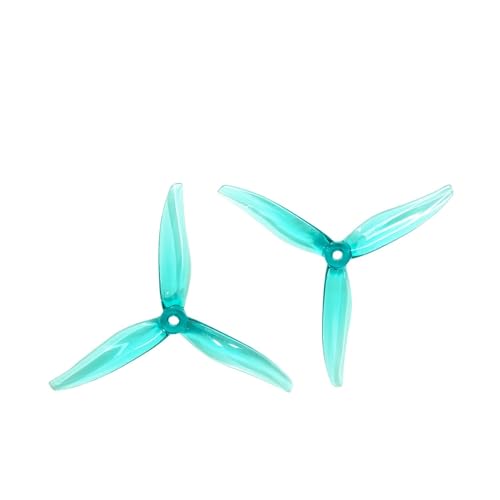 Rotors à 3 pales 5,1 pouces bleu translucide pour sublimer vos vols de drone de course